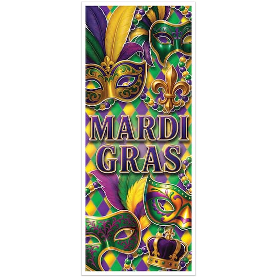 Beistle 6ft. Mardi Gras Door Covers, 2ct.